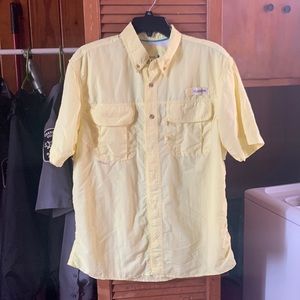 Magellan fish gear yellow shirt. Monogrammed KSR